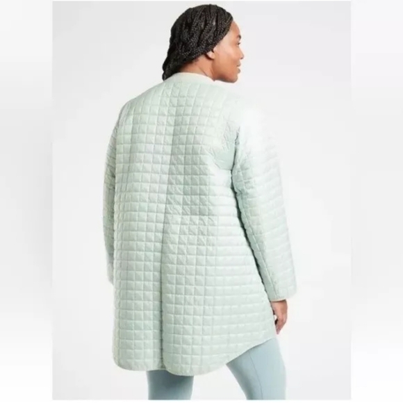 Athleta Grandview PrimaLoft Shell Jacket Coat - Small  Coast Gray - Picture 2 of 12